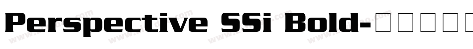 Perspective SSi Bold字体转换
